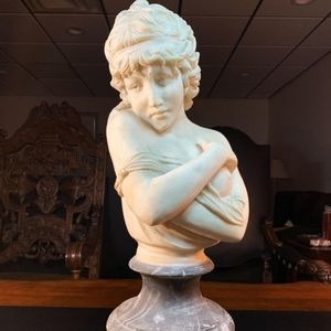 Alabaster Greek or Roman large statue.